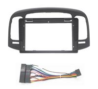 9 Inch 2 Din Car Radio Fascia Video Panel Player Audio Dash Frame Dashboard Mount Kit For Hyundai For Accent 2008 2009 2010 2011(Frame black Cable)