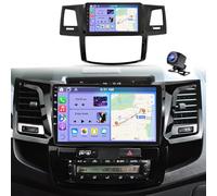 9 Inch 2 Din Car Stereo for Toyota Fortuner Hilux 2005-2014 Android 13 IPS Touch Screen Car Radio Receiver w/Wireless Carplay and Android Auto GPS Navigation Bluetooth SWC BT Backup Camera, 2+32G