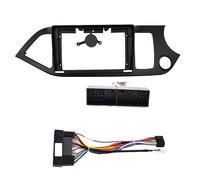 9 Inch 2 Din For Kia For Picanto For Morning 2011+ Car Fascia Radio Stereo MP5 Android Player Head Unit Panel Naviagtion Frame(Frame with Cable,RHD)