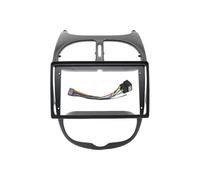9 Inch 2 Din For Peugeot 206 2000-2010 Car Dashboard Frame DVD Radio Panel Navigation Car Radio Fascia(Frame cable)