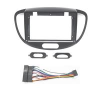 9 Inch 2 Din Head Unit Car Radio Fascia/Fit For HYUNDAI I-10 2008-2013 Auto Stereo Audio DVD Player Dash Panel Frame Kit Bezel(Fascia and cable)