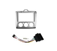 9 Inch 2 Din Radio Fascia For Ford For Focus MK2 2004-2011 Fitting Adaptor Dash Trim Kits Facia Panel(Frame AT and Cable)