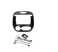 9 Inch 22.86cm For Captur For Clio 2018 Car Frame Fascia Adapter Canbus Box Decoder Android Radio Dash Fitting Panel Kit Car Radio Front Panel Frame(AUTO AC Whole set)