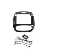 9 Inch 22.86cm For Captur For Clio 2018 Car Frame Fascia Adapter Canbus Box Decoder Android Radio Dash Fitting Panel Kit Car Radio Fascia(MANUAL AC Whole set)