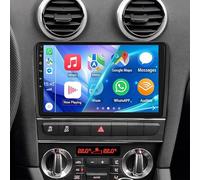 9 Inch 4G+64G Car Stereo for Audi A3 S3 RS3 8P 2003-2012 w/Wireless Carplay Android Auto, Android 14 Touch Screen 2 Din Car Radio Receiver Head Unit Bluetooth GPS Navigation FM BT SWC Backup Camera
