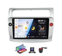 9-Inch Android 13 Car Stereo for Citroen C4 LA LC 2004-2014, WiFi 4G, Wireless CarPlay, GPS Navigation, RDS DAB+ Radio, Bluetooth, DVR Camera Support