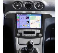 9 Inch Android 13 Car Stereo for Ford S-Max 2007-2015 Double Din IPS Touch Screen Car Radio Receiver w/Wireless Carplay and Android Auto GPS Navigation Bluetooth AHD SWC BT Backup Camera Mic, 2+32G