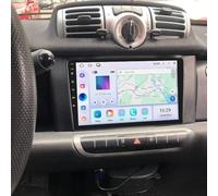 9 inch Android 14 Car Radio for Mercedes Smart Fortwo 2005-2010 Head Unit, 2+32G Touch Screen Stereo 2 Din for Smart Fortwo Radio Upgrade GPS Navi Carplay Android Auto Bluetooth WiFi RDS Backup Camera