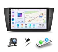 9 inch Android 14 Car Stereo for BM&W E90 E91 E92 E93 2005-2013 Head Unit, 2+32G Touchscreen Radio E92 E93 Stereo Upgrade Carplay Android Auto GPS Navi Bluetooth Wifi FM RDS SWC AHD Backup Camera