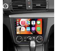 9 inch Android 14 Car Stereo Radio for BMW 1 Series E88 E82 E81 E87 2004-2011, 4+64G Touch Screen Display Radio Vedio Player with CarPlay Android Auto GPS Navigation WiFi Bluetooth SWC