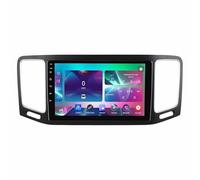 9 Inch Android 14 Touch Screen Car Radio 2 Din with AHD Backup Camera GPS Navigation Steering Wheel Controls Bluetooth Carplay & Android Auto for Seat Alhambra 7N 2010-2022(Q200(3+32G))