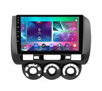 9 Inch Android 14 Touch Screen Car Radio 2 Din with AHD Backup Camera GPS Navigation Steering Wheel Controls Bluetooth Carplay & Android Auto for Honda Fit Jazz City 2002-2007(RHD,Q100(2+32G))