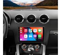 9 inch Android 15 Car Stereo for Audi TT MK2 2006-2014, 2+64GB Touch Screen Display Radio Multimedia Player Head Unit with Carplay Android Auto GPS Navigation Bluetooth WiFi AHD Backup Camera Mic