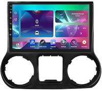 9 Inch Android 15 Car Stereo for Jeep Wrangler JK 2010-2018 with Bluetooth, Mobile Phone Mirror Link, FM AM RDS Radio, Steering Wheel Control and Backup Camera, 8 Core 4g+wifi 4g+64g, normal