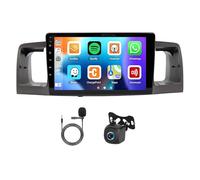 9 inch Android 15 Car Stereo for Toyota Corolla 2005-2012, 4+64GB Touchscreen Display Radio Multimedia Player Head Unit with Carplay Android Auto GPS Navigation WiFi Bluetooth RDS Mirror Link