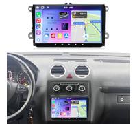 9 Inch Android 15 Car Stereo for VW Caddy 2003-2020 2G+64G 2 Din | Car Radio Receiver with Wireless Carplay Android Auto Bluetooth Touchscreen GPS WIFI FM RDS Split Screen SWC Backup Camera