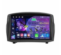 9 Inch Android 15 Double Din Car Stereo for Ford Fiesta Mk6 2008-2019, with CarPlay, GPS Navigation, Bluetooth, Steering Wheel Control, AHD Backup Camera