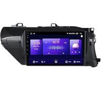 9 Inch Android Car Multimedia Player Touchscreen Radio for Toyota Hilux Pick Up AN120 2015-2020 with GPS Navigation Bluetooth 4G WiFi Support Reversing Camera and, 8 Core 4g+wifi 4g+64g, normal