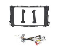 9 Inch Car Fascia Compatible with Teana 2013-2018 Double Din Radio DVD Frame Audio Fitting Adaptor Fascia Panel In-dash Trim Kit Navigation frame(Fascia cable canbus)