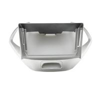 9 Inch Car Frame Fascia Adapter Android Radio Dash Fitting Panel Kit For Ford For Figo For Aspire For Freestyle 2019(Silver)