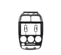 9 Inch Car Frame Fascia Adapter Compatible with Accent Verna 1999-2005 Android Radio Dash Fitting Panel Kit Central Control Accessories(Frame Cable Grey)