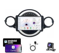 9 Inch Car Radio Compatible for BMW MINI R56 R60 2007-2015 with GPS Navigation CarPlay Android Car Eight-Core 4G Bluetooth WiFi MirrorLink Steering Wheel Remote Control(T1 4 Core Wifi 1G+16G)