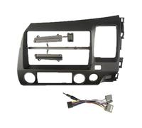 9 INCH Car Radio Fascias Android Stereo Frame Panel Player 2DIN Head Unit Installation Trim For Civic 2008-2011 POMPOMPUR(RHD With cable)