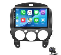 9 Inch Car Radio for Maz-da 2 2007-2014 with Wireless Carplay Android Auto Touch Screen Android 15 Car Stereo DSP/Multiple UI/WiFi/GPS Navigation/SWC/Bluetooth + AHD Backup Camera(Color:8 CORE 8+256G)