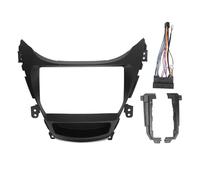 9 Inch Car Radio Stereo Fascia Dash Panel GPS Navigation Fascia Panel Frame for Elantra 2011-2014 (With power cord)
