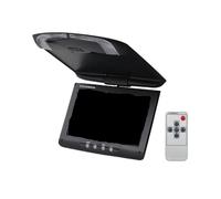 9 Inch Car Roof Monitor LCD Flip Down Screen Overhead Multimedia Video Ceiling Mount Display Easy Setup For Trips(Black)