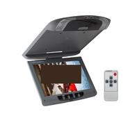 9 Inch Car Roof Monitor LCD Flip Down Screen Overhead Multimedia Video Ceiling Mount Display Easy Setup For Trips(Grey)