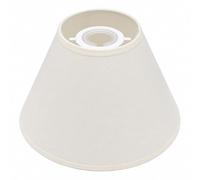 9 Inch Coolie Lamp Shade Cream - Cotton Fabric Lampshade for Table Lamp or Pendant Ceiling Light, Reversible Gimbal, 23cm Bottom Diameter, Traditional Tapered Design
