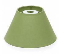 9 Inch Coolie Lamp Shade Light Green - Lampshade for Table Lamp or Pendant Ceiling Light, Reversible Gimbal, 23cm Bottom Diameter, Traditional Tapered Design