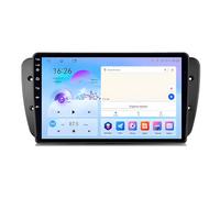 9 inch Double Din CarPlay Car Stereo Android 14 Touch Screen Car Stereo for Seat Ibiza 2009-2013 with Bluetooth AHD Backup Camera GPS Navigation Steering Wheel Controls(A2 2G+32G)