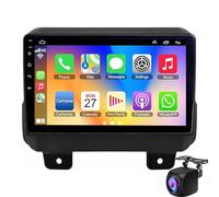 9 Inch Double Din Wireless Car Screen Radio For Je-ep Wrangler 4 JL 2018-2020 CarPlay & Android Auto With Backup Camera Mirror Link Bluetooth GPS Navigation SWC FM + AHD Backup Ca(Color:8-Core 8+128G)