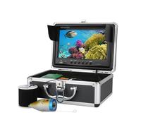 9" Inch DVR Recorder 1000TVL Fish Finder Underwater Fishing Camera 15pcs White LEDs + Infrared Lamp For Ice/Sea/River(9in 50M With DVR)