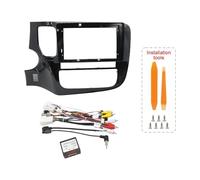 9 Inch For Mitsubishi For Outlander 2014 Car Audio Frame Fascia Adapter Android Radio Dash Fitting Panel Kit 22.86cm Car Radio Fascia(Frame Cable Canbus-A)