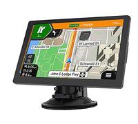 9-Inch GPS Navigator for Car, Truck & RV with 2025 Preloaded Maps, Voice-Guided Turn-by-Turn Directions, Speed & Red Light Alerts, Custom Truck Routing, Lifetime Free Map Updates