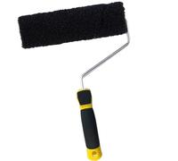 9 - Inch High - Performance Black Putty Roller Brush Strong Adsorption High - Elastic Nylon Filament Loops, 44mm Core Reusable After Cleaning for Wall Base Treatment, Various Wall - Related Projects