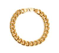 9 Inch Men's 9ct Rolled Gold Curb Chain Bracelet - 2 Ounces