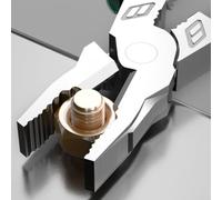 9-Inch Multifunctional Pliers for Electricians, Wire Cutters with Cutting Stripping Crimping Twisting Functions, Heavy Duty Linesman Pliers Made(B)