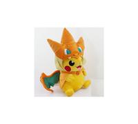 9-Inch Pikachu & Charizard Hat Plush - Soft Pokemon Stuffed Animal Toy