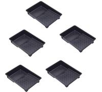 9 Inch Professional Plastic Roller Trays Decorators Painting Paint Tray Pack of 5