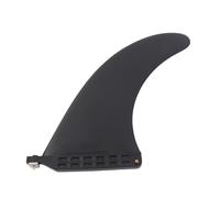 9 Inch PVC Surfboard Tail Rudder, Surfboard Fin for Shortboard Longboard Funboard, Upright Template Flat Foil Thruster Fin with Rapid Direction Change, Black