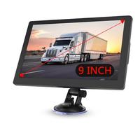 9 Inch Sat Nav for Car Truck HGV - GPS Navigation with 2025 UK & Europe Maps, Free Lifetime Updates, Voice Directions, Speed Camera Alerts, HD Touch Screen