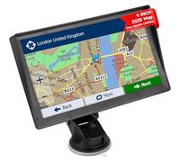 9 Inch Sat Nav, Touch Screen GPS Navigator for Car Truck RV HGV with UK Europe Maps, Lifetime Free Updates, Satnav Support Postcode Search and Voice Guidance, Speed Camera Alert, POI