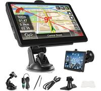 9 Inch Sat Navs, GPS Navigator Sat Nav for Car, Truck, Buses with 2025 UK Maps, Lifetime Free Updates, Real-Time Voice Guidance, Speed Camera Alerts, Lane Assist, and Comprehensive POI