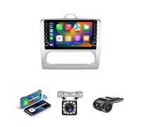 9 Inch Screen 2 Din Car Stereo Android 14 For Ford Focus 2 Mk2 2004-2011 Stereo Bluetooth with Car-Play Android Auto SWC FM AM Radio Mirror Link DSP Backup Camera(NF-1 4Core 1+32G)