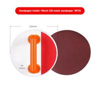 9-Inch Self-Adhesive Wall Sandpaper Holder, Plastic Disc Sanding Block with Non-Slip Grip for Easy Grit Replacement, for Orange D