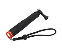 9 Inch Selfie Stick Compact Action Camera Selfie Stick Shockproof Portable 3 Sections with Hanging Rope for Taking Photos (Orange)